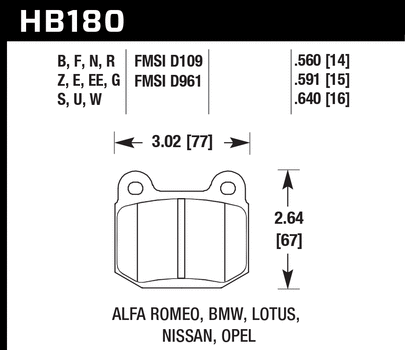HAWK HP Plus Brake Pads Rear - 04/17 STI
